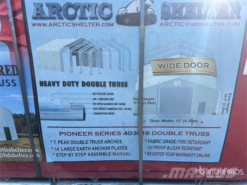 Arctic Shelter 40 Ft x 30 Ft x 16 Ft Storage Building (Unused) Teraskonstruktsiooniga ehitised