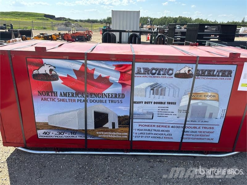 Arctic Shelter 40 Ft x 30 Ft x 16 Ft Peak Double Truss (ROLLING D Stålrammer
