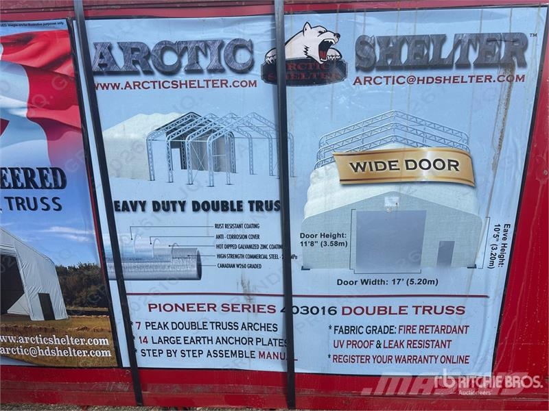 Arctic Shelter 40 ft x 30 ft x 16 ft Storage Building (Unused) Stålrammer