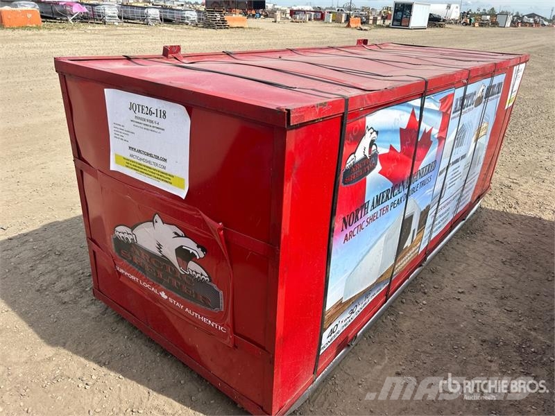 Arctic Shelter 40 ft x 30 ft x 16 Ft Peak Double Truss Storage Bu المباني الإطار الصلب