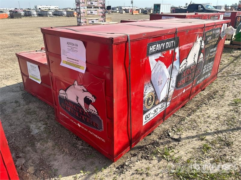 Arctic Shelter 60 Ft x 30 Ft x 22 Ft Peak Double Truss Storage Bu Edificación de acero