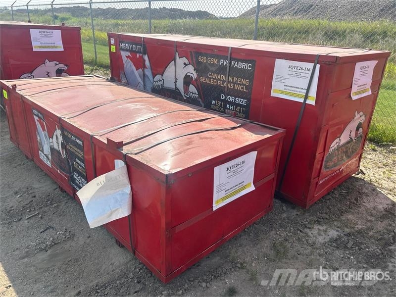 Arctic Shelter 60 Ft x 30 Ft x 22 Ft Peak Double Truss Storage Bu Edificación de acero