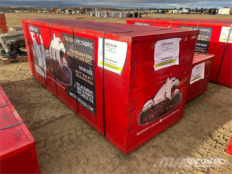 Arctic Shelter 60 ft x 30 ft x 22 ft Peak Double Truss Storage Bu المباني الإطار الصلب