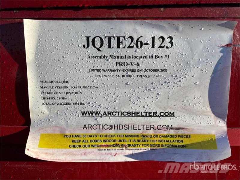 Arctic Shelter 70 ft x 30 ft x 22 ft Storage Building (Unused) Stahlrahmenaufbauten