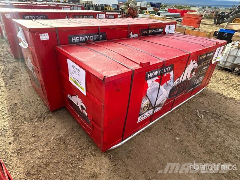 Arctic Shelter 70 ft x 30 ft x 22 ft Peak Double Truss Storage Bu المباني الإطار الصلب