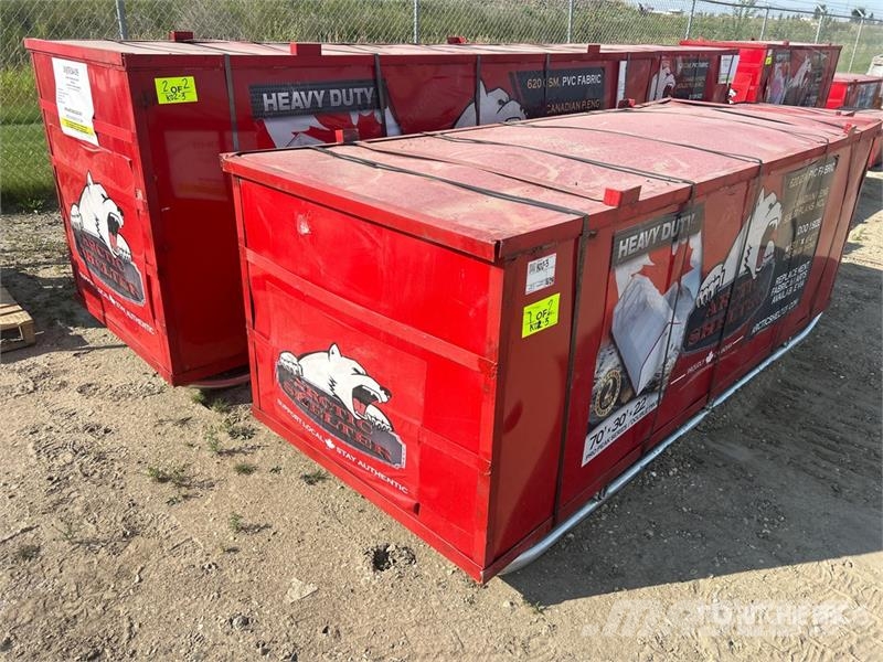 Arctic Shelter 70 ft x 30 ft x 22 Ft Peak Double Truss Storage Bu Edificación de acero
