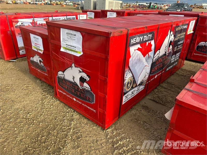 Arctic Shelter 70 ft x 30 ft x 22 ft Peak Double Truss Storage Bu المباني الإطار الصلب