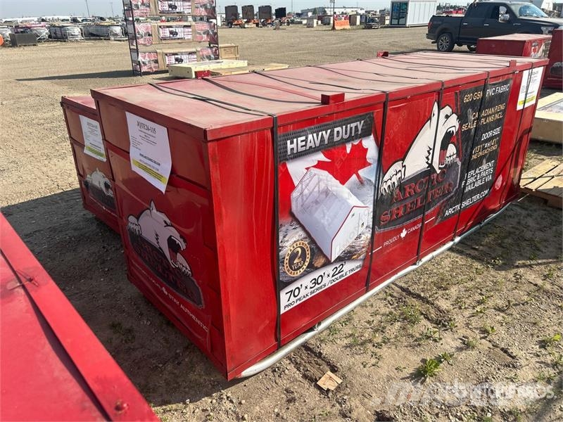 Arctic Shelter 70 ft x 30 ft x 22 Ft Peak Double Truss Storage Bu Edificación de acero