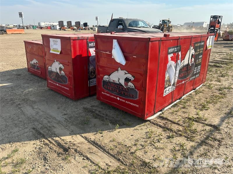 Arctic Shelter 80 ft x 40 ft x 24 Ft Peak Double Truss Storage Bu المباني الإطار الصلب