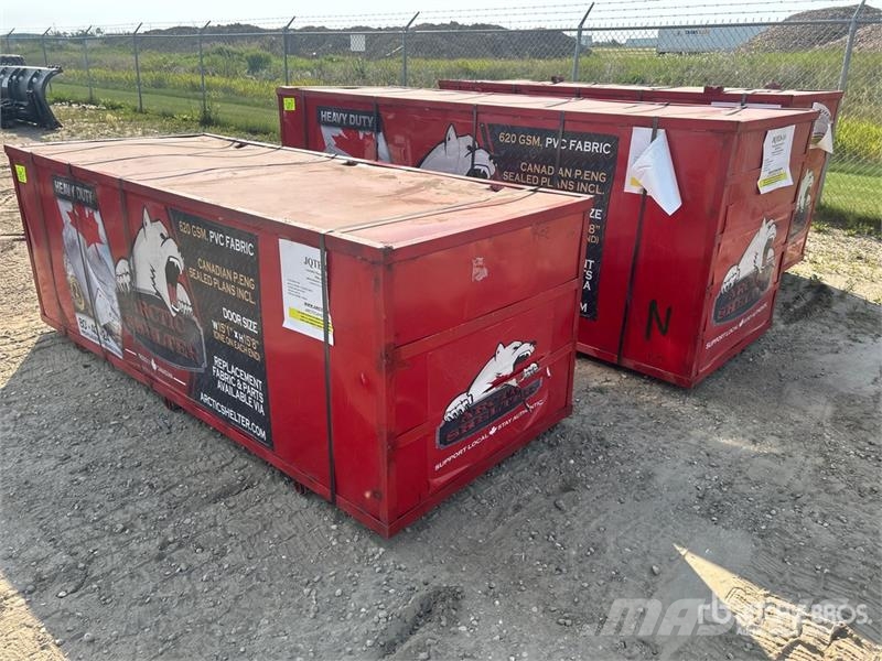 Arctic Shelter 80 ft x 40 ft x 24 Ft Peak Double Truss Storage Bu المباني الإطار الصلب