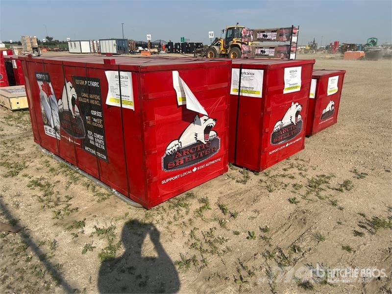 Arctic Shelter 80 ft x 40 ft x 24 Ft Peak Double Truss Storage Bu المباني الإطار الصلب