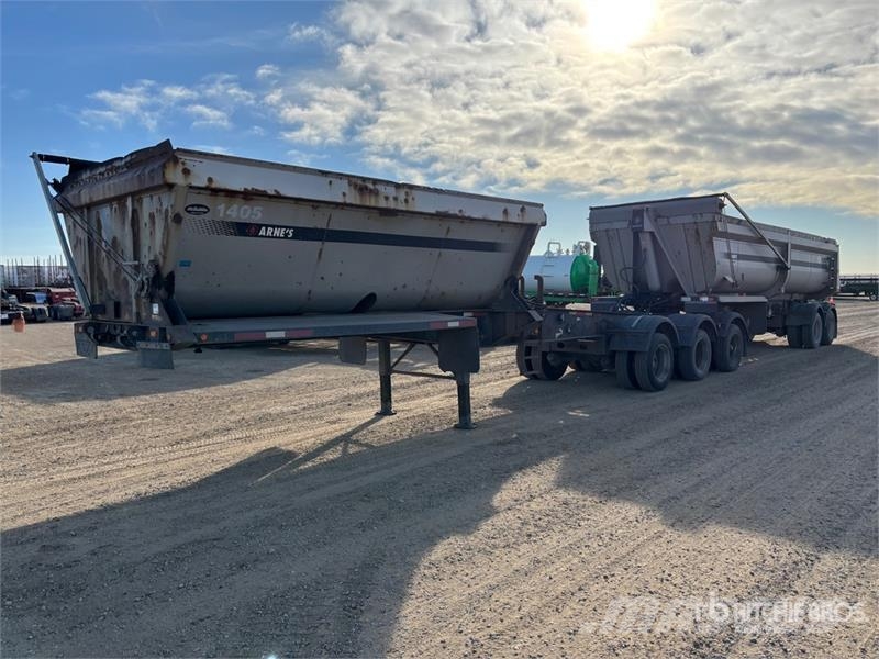 Arnes 15 ft Super B-Train Lead Side Dump Trailer Самоскиди
