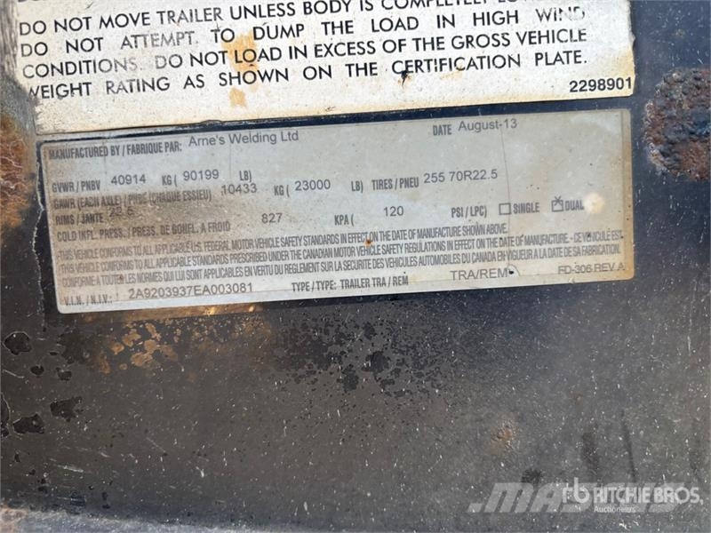 Arnes 15 ft Super B-Train Lead Side Dump Trailer Самоскиди