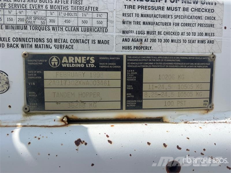 Arnes 29 ft T/A Belly Dump Trailer Kiper prikolice