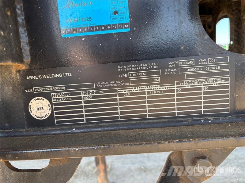 Arnes 31 ft Tri/A End Dump Trailer Самоскиди