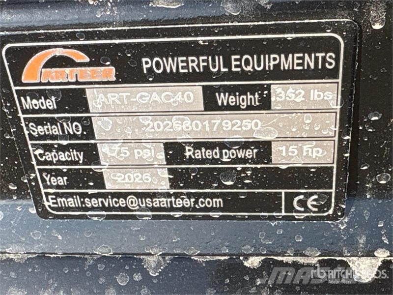 Arteer ART-GAC40 14.5 cfm Skid-Mounted 40 gal Air Compres مكابس