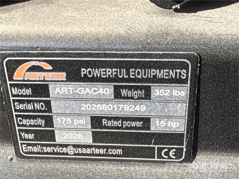 Arteer ART-GAC40 14.5 cfm Skid-Mounted 40 gal Air Compres Kompresori