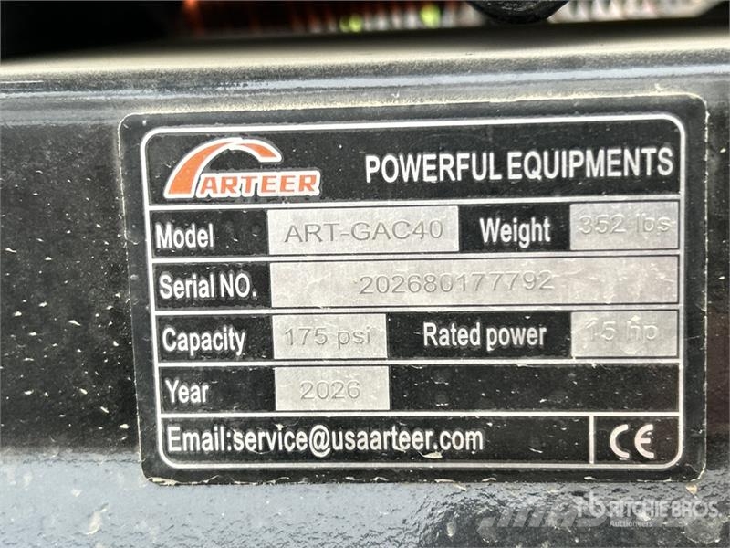 Arteer ART-GAC40 14.5 cfm Skid-Mounted 40 gal Air Compres Kompresorji
