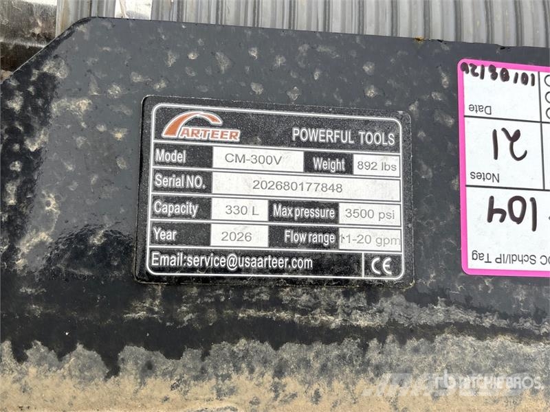 Arteer CM-300V 60 in Skid Steer Concrete Mixer (Unused) خلاطات خرسانة/ملاط
