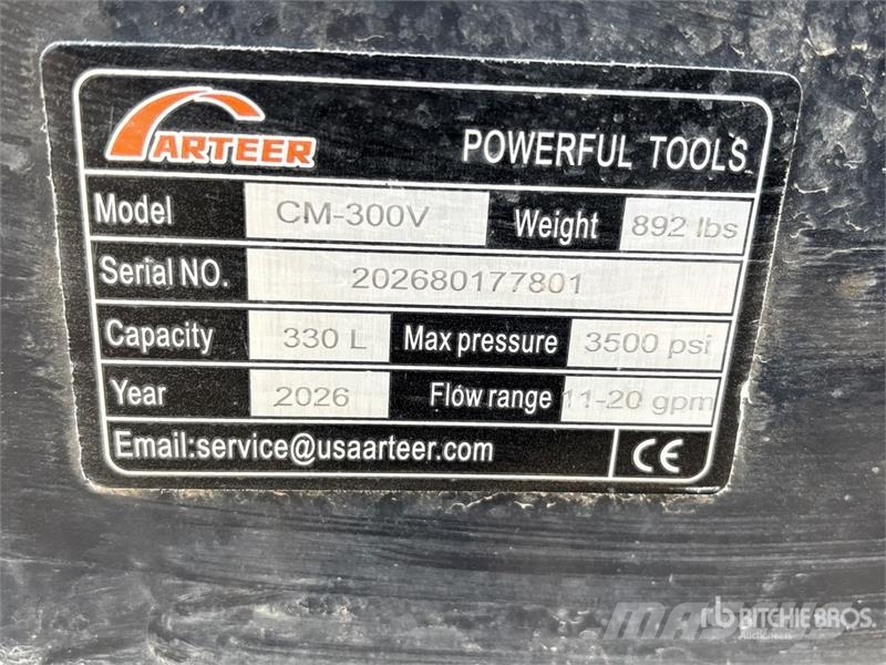 Arteer CM-300V 60 in Skid Steer Concrete Mixer (Unused) خلاطات خرسانة/ملاط