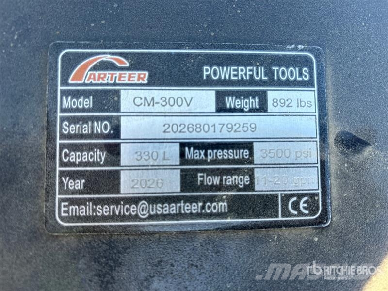 Arteer CM-300V Skid Steer Concrete Mixer (Unused) Mezcladoras de cemento y hormigón