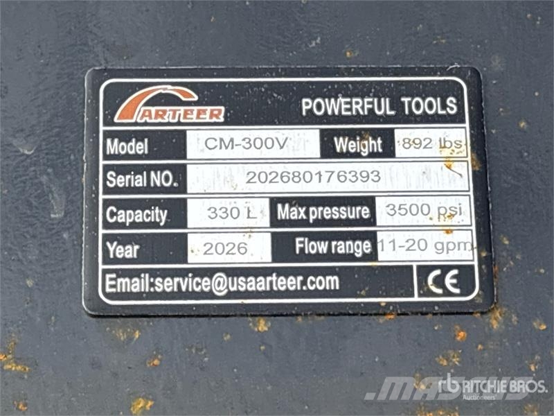 Arteer CM-300V Skid Steer Concrete Mixer (Unused) Betoniarki i gruszki