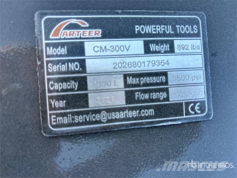 Arteer CM-300V Skid Steer Concrete Mixer (Unused) خلاطات خرسانة/ملاط