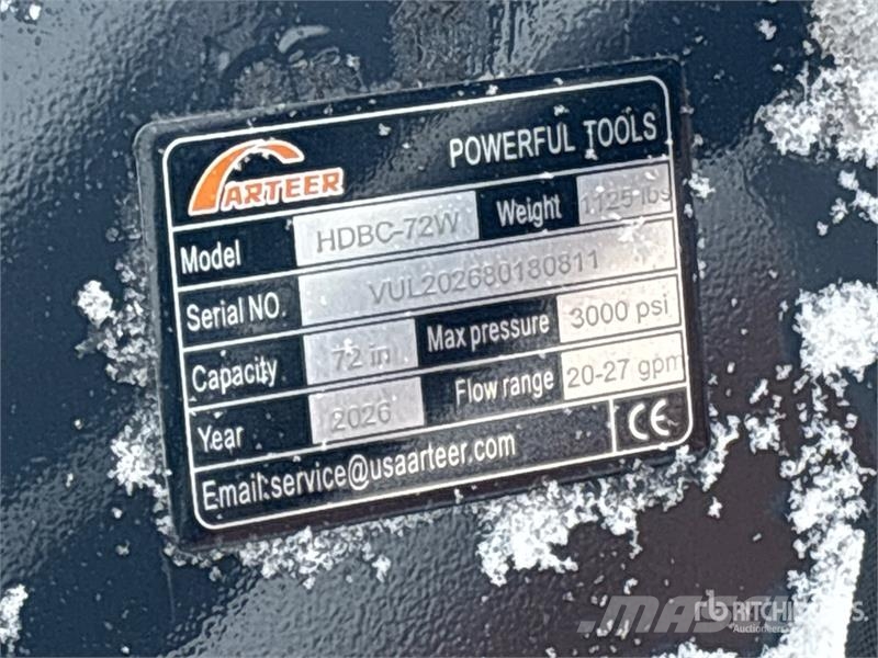 Arteer HDBC-72W 72 in Skid Steer Brush Cutter (Unused) ماكينات جز العشب