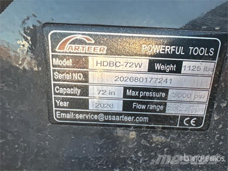 Arteer HDBC-72W 72 in Skid Steer Brush Cutter (Unused) Kosilice sa postoljem za vuču
