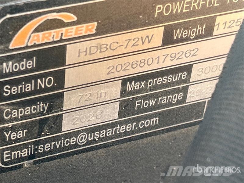 Arteer HDBC-72W 72 in Skid Steer Brush Cutter (Unused) Corta-Relvas montadas e arrastadas