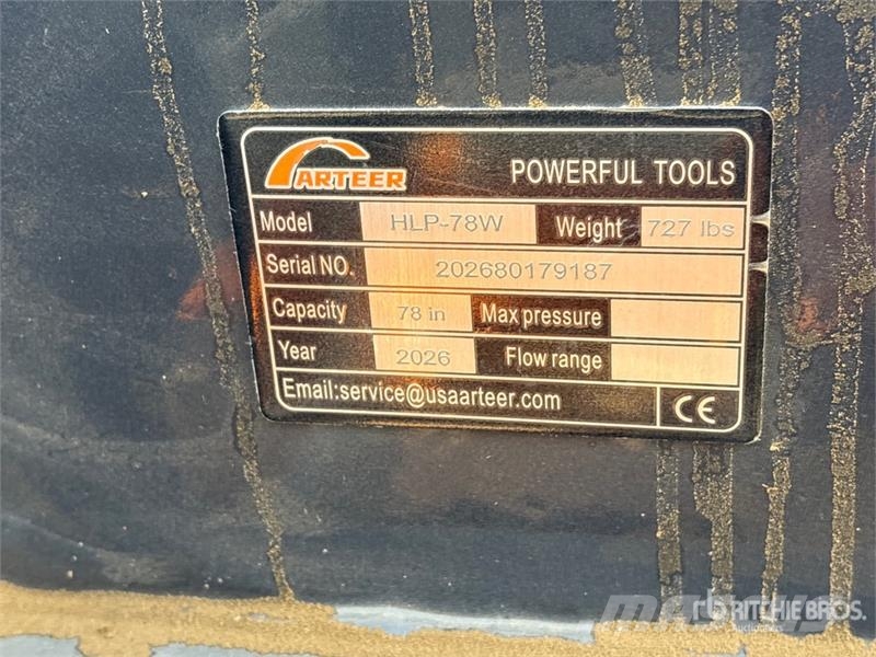 Arteer HLP-78W 78 in Hydraulic Skid Steer Landplane (Unus 필드 드래그