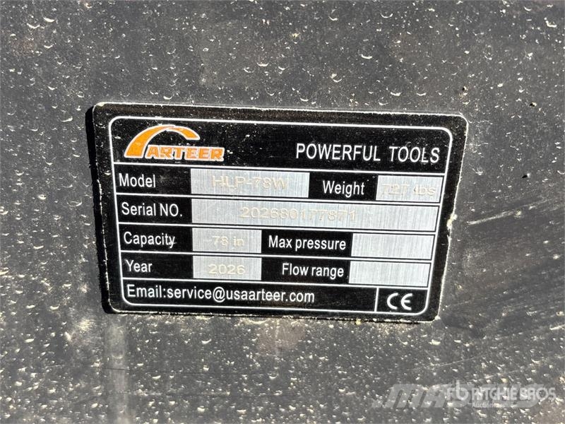Arteer HLP-78W 78 in Hydraulic Skid Steer Landplane (Unus Frangizolle