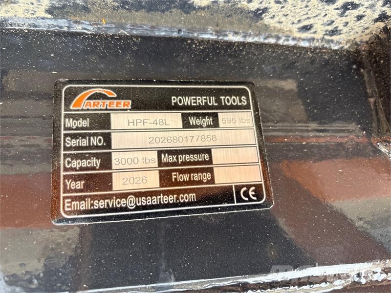 Arteer HPF-48L 48 in Hydraulic Skid Steer Forks (Unused) شوكات