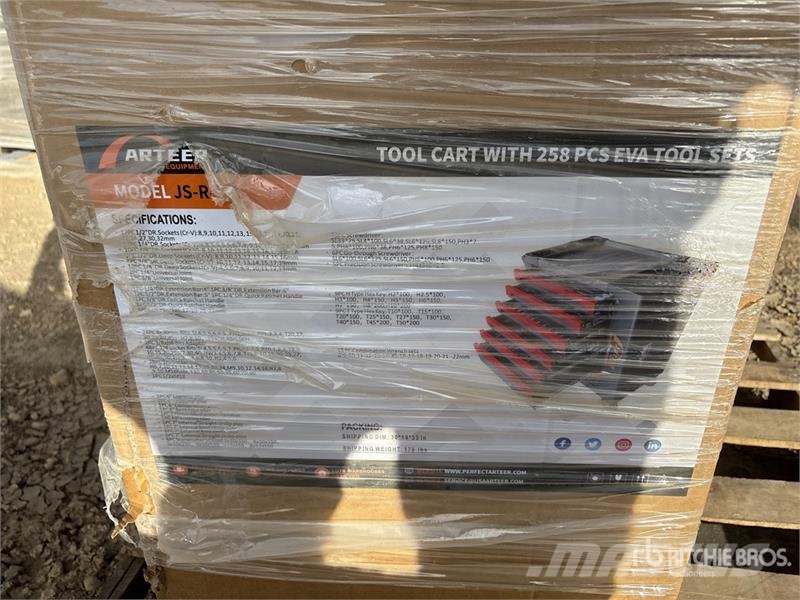 Arteer JS-RC07 Tool Box w/ 258 Piece EVA Tool Sets (Unuse Otros componentes
