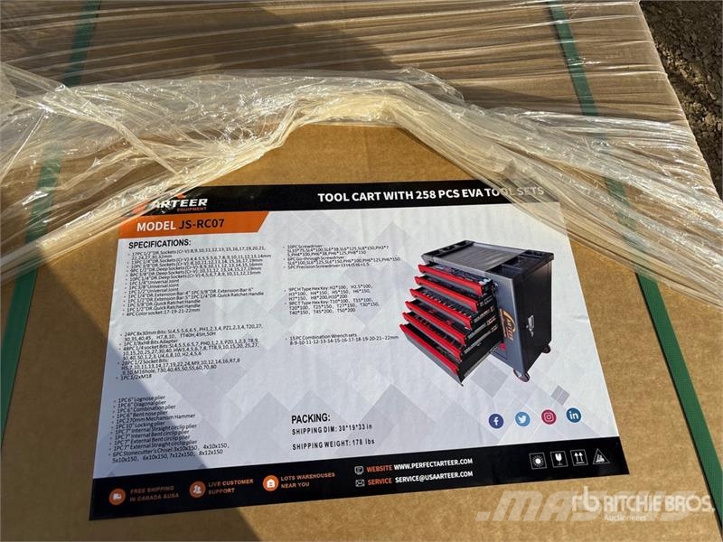 Arteer JS-RC07 Tool Box w/ 258 Piece EVA Tool Sets (Unuse Други компоненти