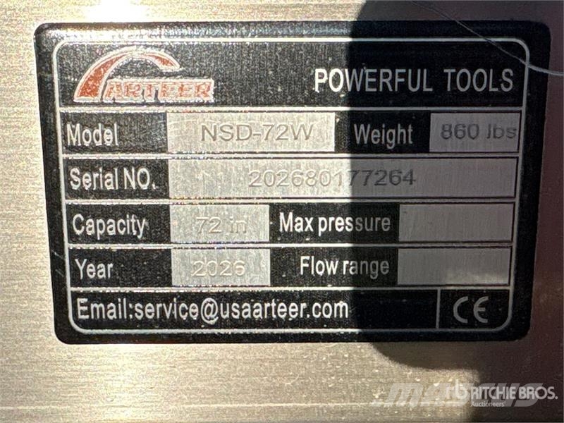 Arteer NSD-72W 72 in 3-Point & Skid Steer Seeder (Unused) 鑽頭