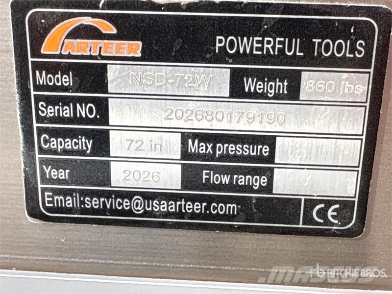 Arteer NSD-72W 72 in 3-Point & Skid Steer Seeder (Unused) مثاقيب