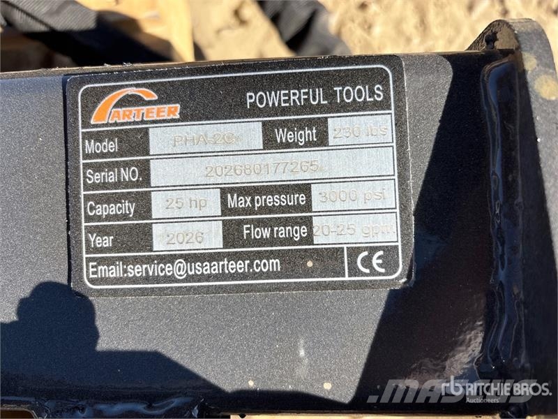 Arteer PHA-2C-3 Skid Steer 3-Point Adapter (Unused) 기타 부품