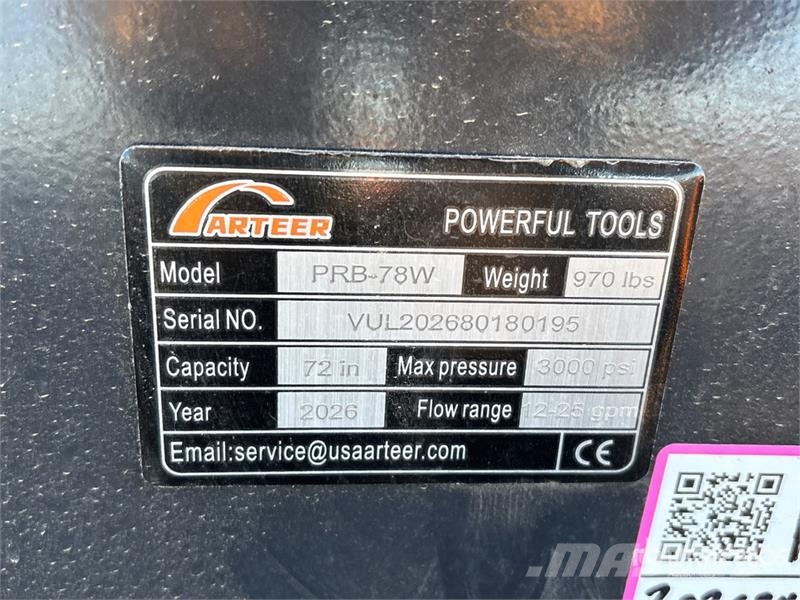 Arteer PRB-78W 78 in Power Rake Skid Steer Bucket (Unused Buckets