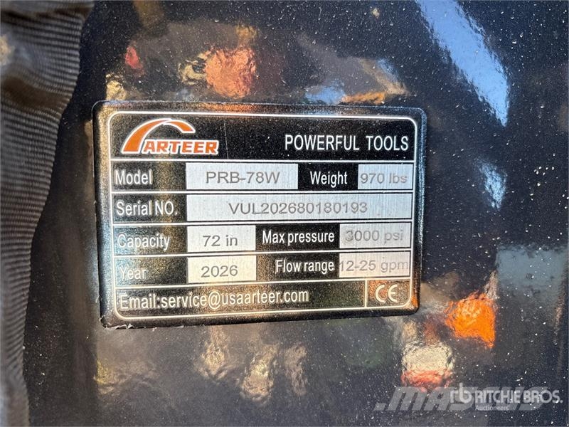 Arteer PRB-78W 78 in Power Rake Skid Steer Bucket (Unused Buckets