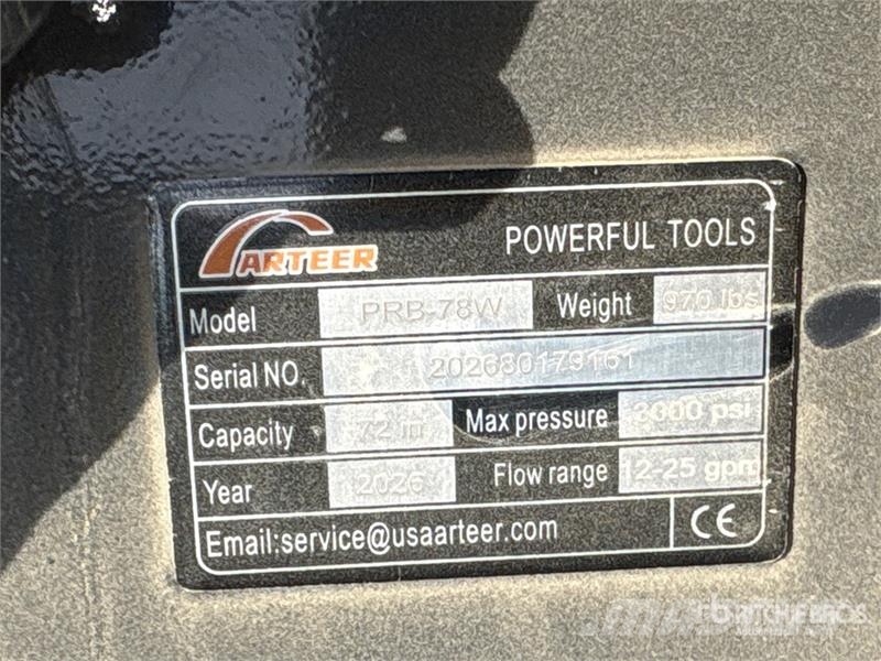 Arteer PRB-78W 78 in Power Rake Skid Steer Bucket (Unused Buckets