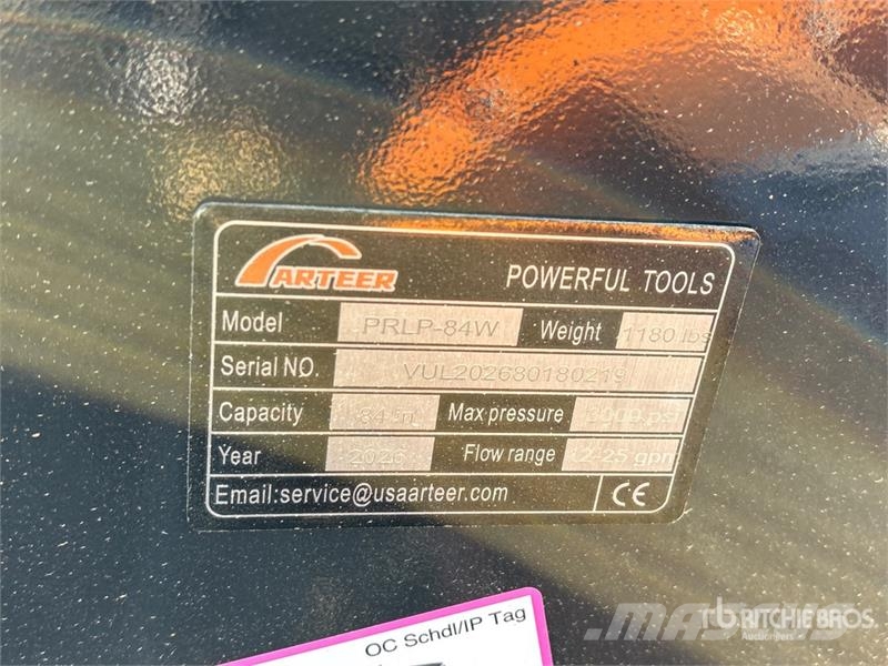 Arteer PRLP-84W 84 in Power Rake Skid Steer Landplane (Un 필드 드래그