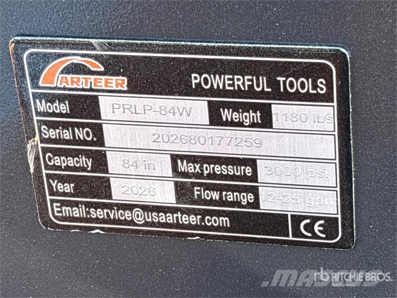 Arteer PRLP-84W 84 in Power Rake Skid Steer Landplane (Un Smagās ecēšas