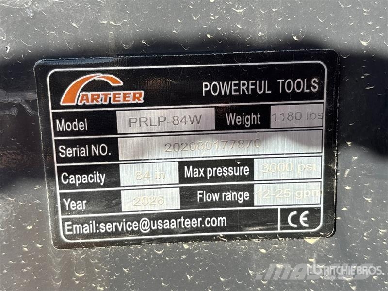 Arteer PRLP-84W 84 in Power Rake Skid Steer Landplane (Un Frangizolle