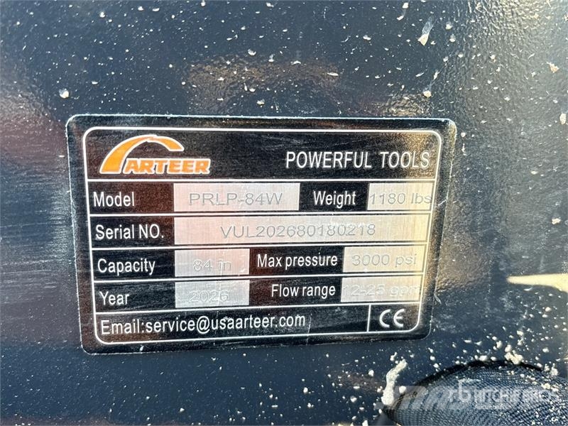 Arteer PRLP-84W 84 in Power Rake Skid Steer Landplane (Un 필드 드래그