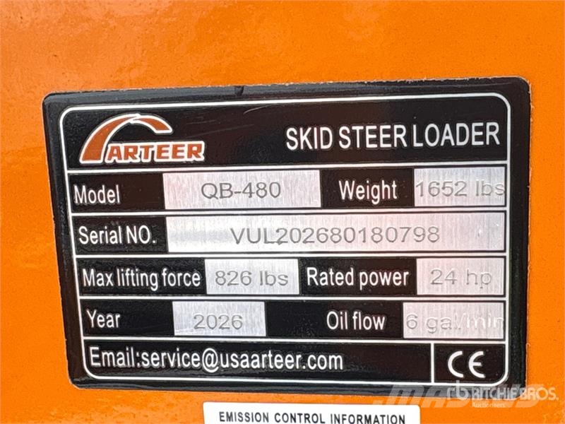 Arteer QB-480 Mini Compact Track Loader (Unused) Liukuohjatut kuormaajat