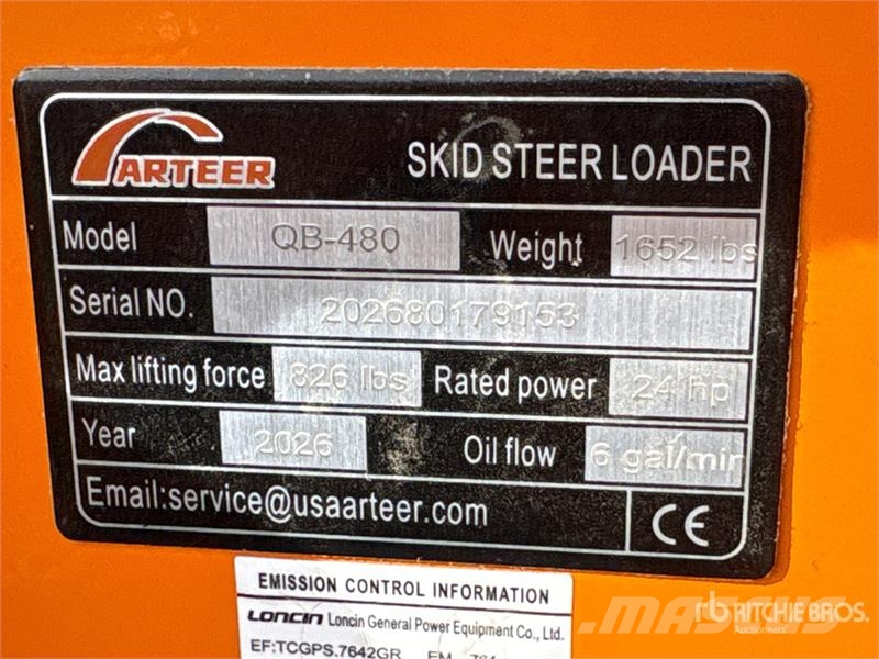 Arteer QB-480 Mini Compact Track Loader (Unused) Liukuohjatut kuormaajat
