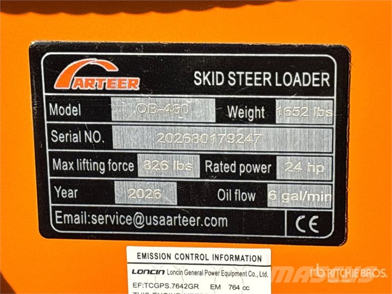 Arteer QB-480 Mini Compact Track Loader (Unused) Φορτωτάκια