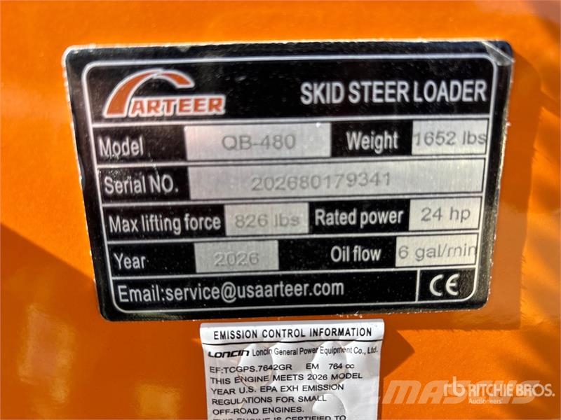 Arteer QB-480 Mini Compact Track Loader (Unused) لوادر انزلاقية التوجيه