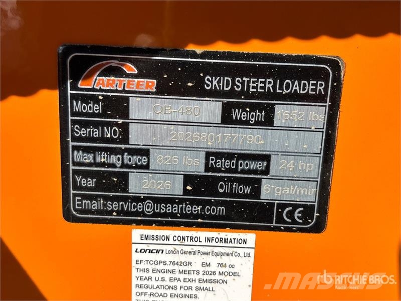 Arteer QB-480 Mini Compact Track Loader (Unused) Minilæsser - skridstyret